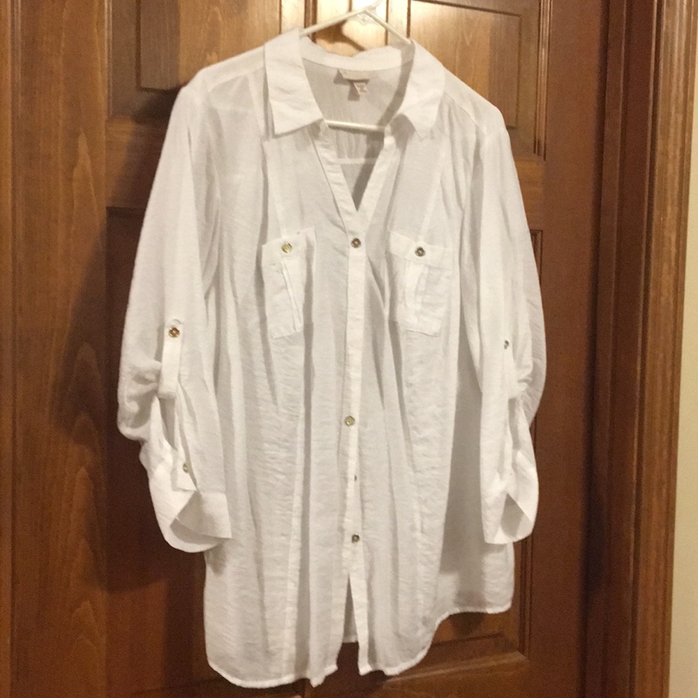 Blouse, fitted bodice size 2X